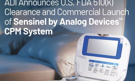 ADI Announces U.S. FDA 510(k) Clearance and the Commercial Launch of Sensinel by Analog Devices™ Cardiopulmonary Management (CPM) System