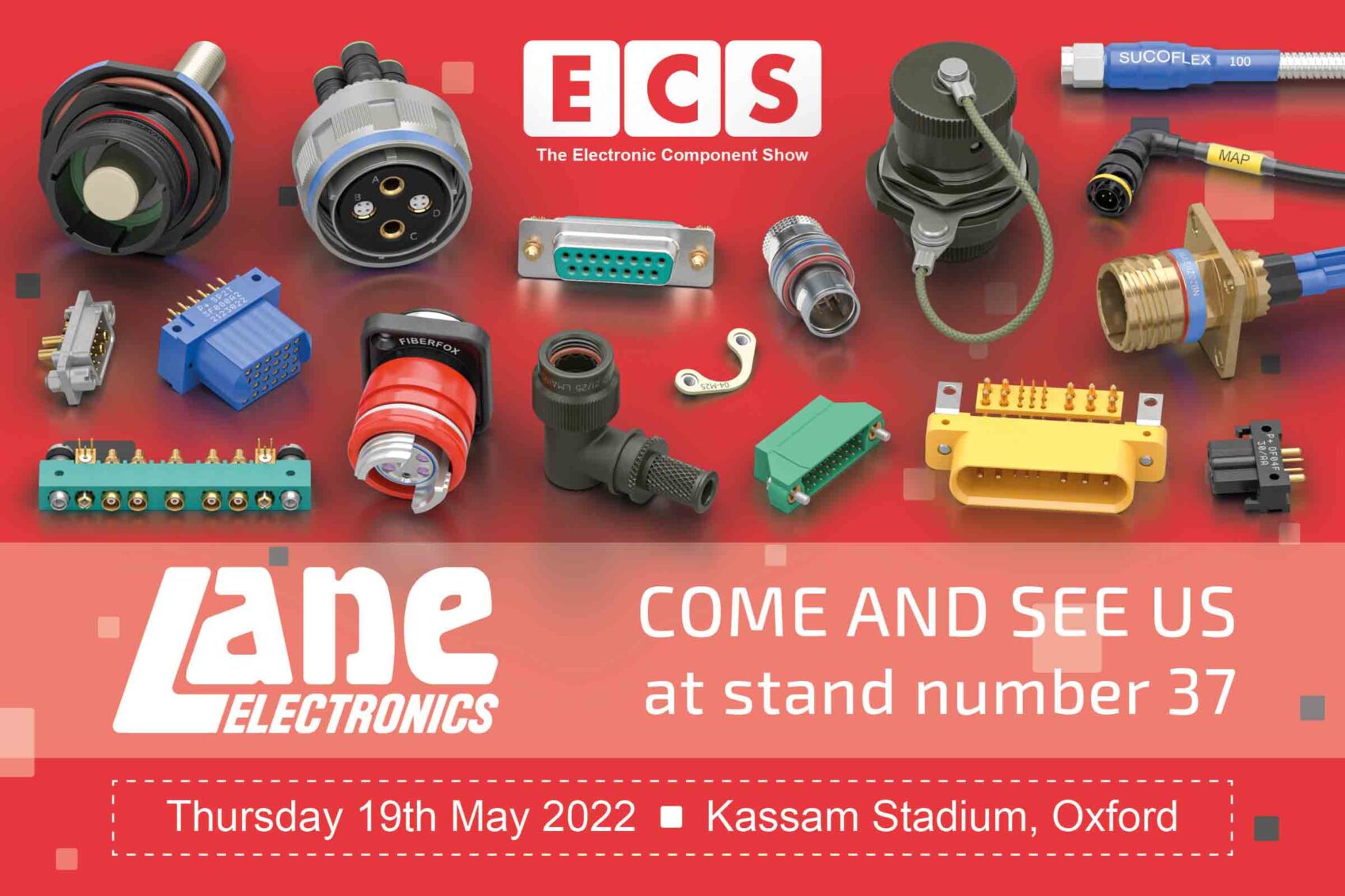 Lane Electronics to showcase its wide range of high reliability connectors at ECS